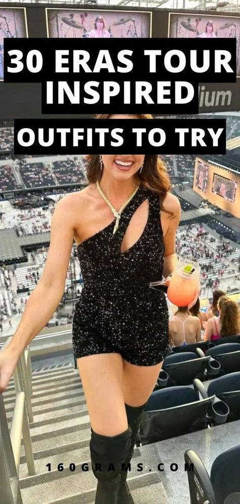 Pin this for a fashion extravaganza! Get inspired by these Taylor Swift era tour outfit ideas to steal the spotlight. Elevate your style game and stand out from the crowd. #FashionInspo #TaylorSwiftStyle #OutfitIdeas Ideas For Taylor Swift Concert Outfit, Toronto Eras Tour Outfits, Eras Tour Last Minute Outfit, Taylor Swift Concert Ideas Outfits, Taylor Swift Eras Tour Outfit Idea, The Man Taylor Swift Outfit, Taylor Swift Birthday Party Outfit Ideas, Taylor Swift Era Inspired Outfits, Lovers Era Outfits Taylor Swift