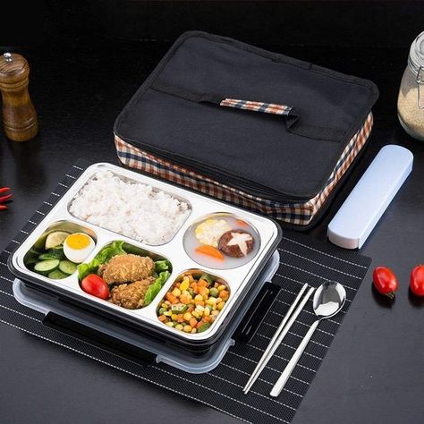 Kotak Bento, Cheap Lunch, Japanese Bento Box, Lunch Box Containers, Steel Lunch Box, Stainless Steel Lunch Box, Japanese Bento, Keep Food Warm, Insulated Lunch Box