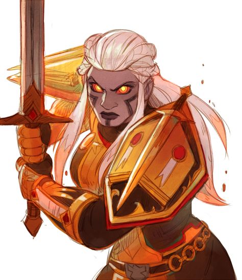 Drkav Art, Genasi Paladin, Fire Genasi, Barbarian Woman, Dnd Paladin, Arte Heavy Metal, Fantasy Races, 5 Anime, Dungeons And Dragons Characters