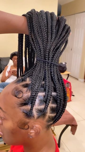 Large Ankle Length Knotless Braids, Large Knotless With Color, Medium Knot Less Braids Parting, Jersey Hairstyles, Medium Knotless Braids Parting Pattern, Medium Knotless Parts, Knotless Braids Parting Pattern, Medium Large Knotless Box Braids, Big Knotless Braids