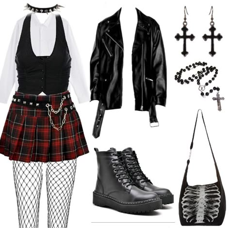 Rockstar Outfits For Women, Punk Rock Fashion Women, Nana Osaki, Alt Outfits, Dark Outfits, Rockstar Gf, Alt Fashion, Swaggy Outfits, Goth Outfits