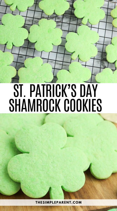 St Patrick's Day Dessert, Shamrock Cookies, St Patrick's Day Cookies, Vegetarian Desserts, St Patricks Day Food, Cream Cheese Cookies, Cheese Cookies, Food Stamps, Drop Cookies