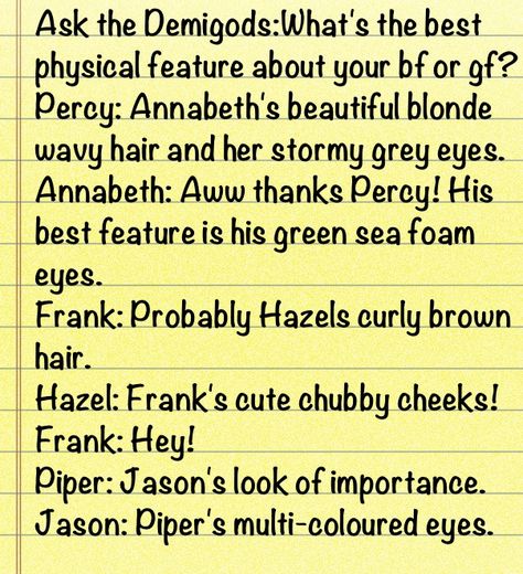 Leo is not here .... <---- Leo: I'm too special to have a gf. I HAVE A TGF!!! (MWAHAAHHAHAAH!!!) P.S. TGF= Titan Girl Friend Ask The Demigods, Pjo Headcannons, Single As A Pringle, Percy Jackson Head Canon, Persassy Jackson, Pjo Hoo, Seaweed Brain, Percy Jackson Quotes, Percy Jackson Memes