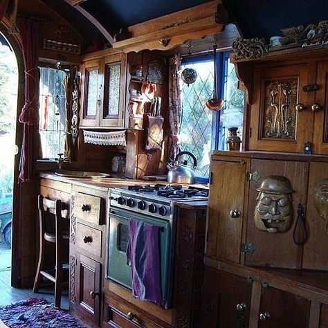 The Flying Tortoise: This Beautiful 1951 Bedford Housetruck Maid Of Dreams Could Be Yours... Vintage Camper, Off Grid, Tiny Living, House On Wheels, The Room, Decoration Design, A Kitchen, Kitchen Inspirations, Motorhome