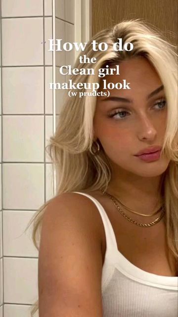 !ali on Instagram: "so perfecttt <3" Clean Girl Makeup Look, Clean Girl Makeup, Simple Makeup Tips, Makeup Help, Easy Makeup Tutorial, Face Makeup Tips, Simple Makeup Looks, Face Makeup Tutorial, Smink Inspiration