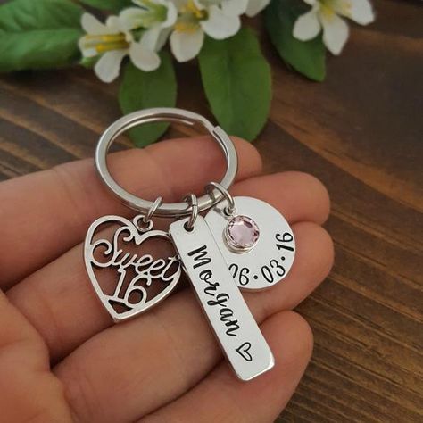 Sweet 16 Keychain, Birthday Keychain, Sweet 16 Birthday Gifts, Colorado Weddings, Sweet 16 Gifts, Sweet Sixteen Parties, Sweet 16 Birthday Party, Sweet Sixteen Birthday, 16 Birthday