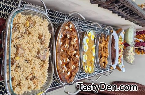 Menu Ideas for Pakistani Dawat | TastyDen Pakistani Brunch Ideas, Indian Lunch Party Menu Ideas, Pakistani Dinner Party Menu Ideas, Pakistani Dinner Ideas, Desi Dinner Ideas, Dawat Menu Ideas Pakistani, Dawat Ideas, Pakistani Dishes, Pakistani Style