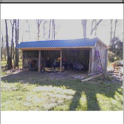 Implement Shed, Tractor Shed Ideas How To Build, Equipment Shed Building Plans, Tractor Shed Plans, Equipment Shed Ideas, Tractor Shed Ideas, Farm Storage Buildings, Farm Equipment Storage, Equipment Shed