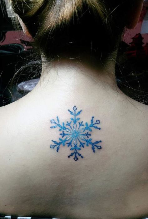 Snowflake Tattoo With Flowers, Blue Snowflake Tattoo, Snowflake Tattoo, Tattoo With Flowers, Snowflakes Ornaments, Snow Flake Tattoo, Christmas Snowflakes Ornaments, Dress Embroidery, Blue Snowflakes