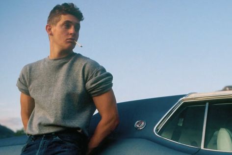 chris penn on the set of footloose Chris Penn