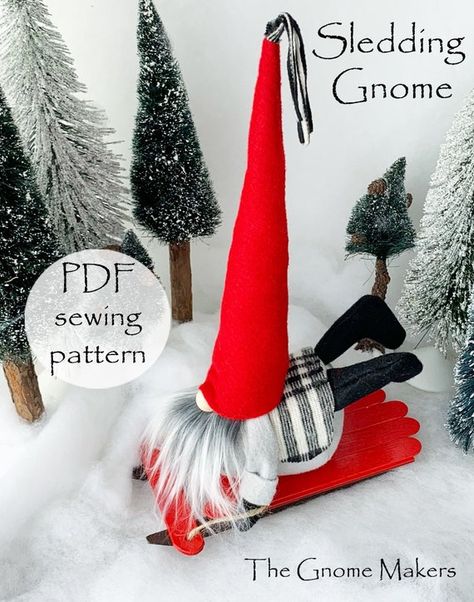 Gnome Sewing Pattern, Gnome Sewing, Cloth Doll Pattern, Gnome Pattern, Gnomes Diy, Gnome Gift, Felt Pattern, Diy Gnomes, Gnome Patterns