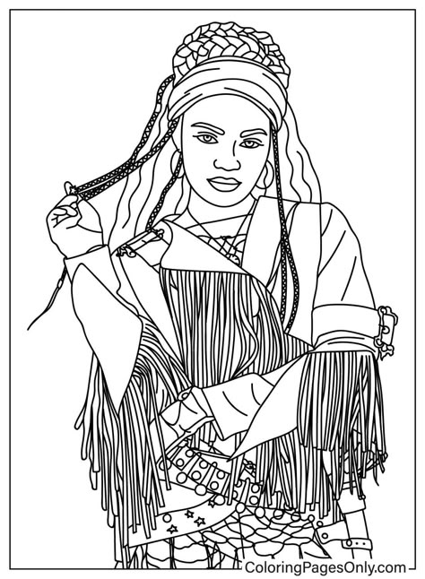 Zombies Coloring Pages, Mystical Kingdom, Descendants Coloring Pages, Popular Disney Movies, Descendants Wicked World, Evil Fairy, Disney Descendants Movie, Descendants Disney, Red Birthday Party