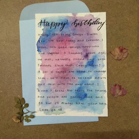 Bestie Birthday Cards Diy, Diy Birthday Cards For Teacher, Bff Birthday Card Ideas Aesthetic, Birthday Letter For Teacher, Birthday Diary Ideas, Birthday Letters Aesthetic, Handmade Birthday Cards For Bestie, Aesthetic Card Ideas For Friends, Aesthetic Birthday Cards Handmade For Best Friend