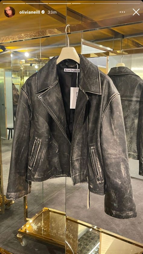 Acne Studio Jackets, Acne Studio Leather Jacket, Acne Studios Clothes, Acne Studios Leather Jacket, Acne Studios Aesthetic, Acne Studios Outfit, Acne Girl, Acne Leather Jacket, Acne Coat