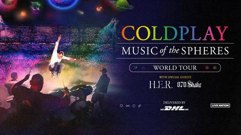 Coldplay Music Of The Spheres, Rose Bowl Stadium, Coldplay Music, Music Of The Spheres, Love Of Music, Concert Tickets, Pop Punk, Poster Ideas, Coldplay