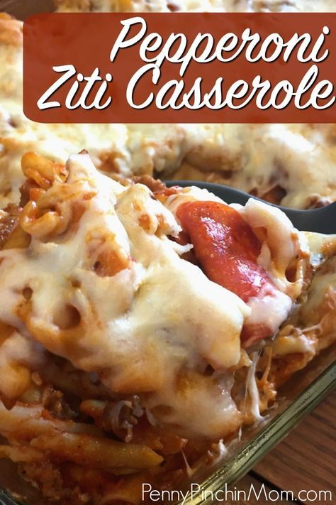 Easy Fast Healthy Dinner Recipes, Ziti With Ground Beef, Baked Ziti With Ground Beef, Ziti Casserole, Chicken Casserole Dinners, Easy Cheap Dinners, Italian Recipes Easy, Dinner Recipes Easy Quick, Fast Easy Meals