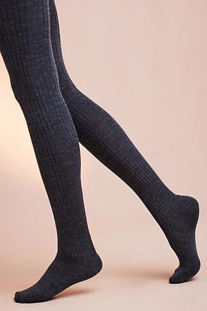 Hansel From Basel Ribbed Wool Tights Grey Tights, Tights For Women, Wool Tights, Opaque Tights, Women's Socks, Fashion Tights, Socks And Tights, Everyday Objects, Basel