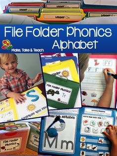 Hands-on activities for learning letters and sounds that can be used over and over again! Learning Letters And Sounds, Phonics Alphabet, Folder Activities, Learn Letters, File Folder Activities, Preschool Alphabet, Letters And Sounds, Abc Activities, File Folder Games