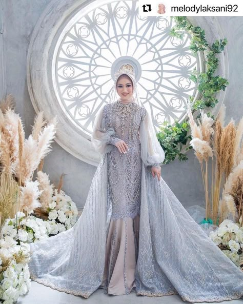 Songket Wedding Dress, Dress Pengantin, Raya Dress, Dress Brokat Modern, Muslim Wedding Gown, Wedding Frocks, Muslimah Wedding Dress, Nikah Dress, Muslimah Wedding