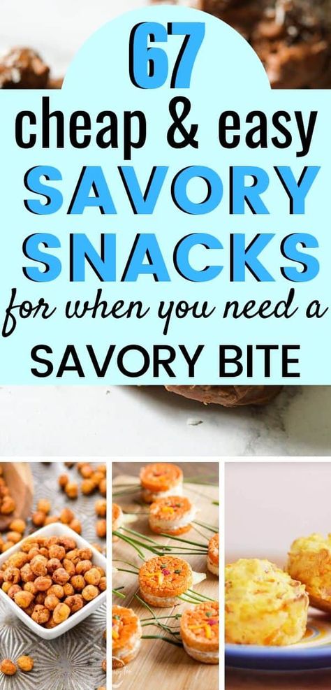 cheap snacks budget recipes for kids and the whole family. Easy, healthy and simple cheap snacks on a budget. Budget ideas for cheap snacks to eat healthily for kids, for a crowd, for party or just for you! Easy recipes. Saving money. Ideas for kids, ideas budget snacks to make. Recipes for healthy budget cheap snacks. #cheapsnacks #savorysnacks #cheapbudgetsnacks #budgetsnacks Easy Savory Snacks, Snacks On A Budget, Snacks To Make At Home, Cheap Snacks, Cheap Party Food, Saving Money Ideas, Frugal Homemaking, Budget Snacks, Snacks To Eat