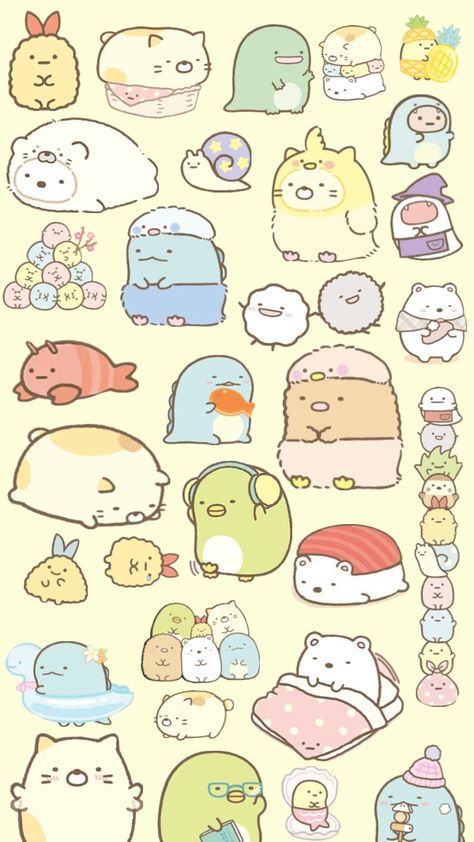 Sumiko Gurashi, Animal Doodles, Kawaii Illustration, Sumikko Gurashi, Beautiful Barbie Dolls, Cute Kawaii Drawings, Kawaii Doodles, Coloring Book Art, All Things Cute