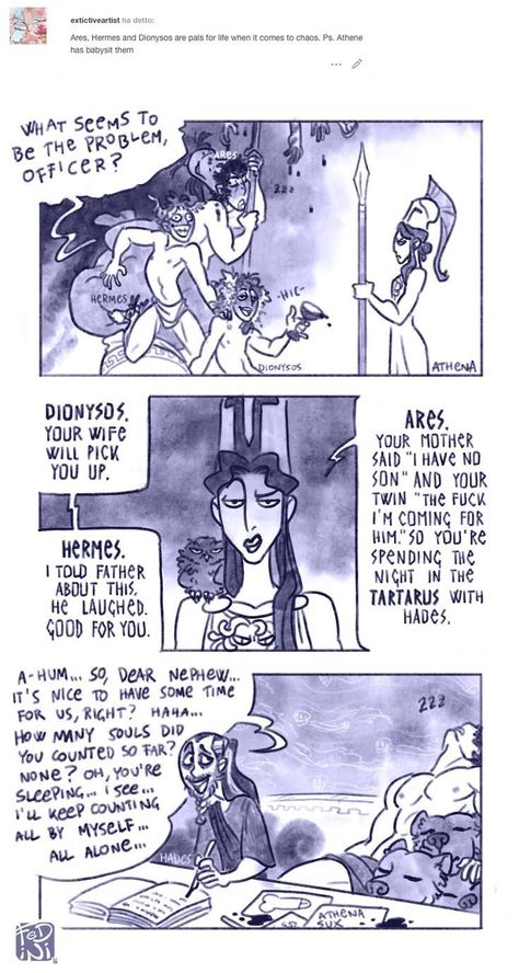 Athena Hades, Athena Art, Greek Mythology Humor, Greek Gods And Goddesses, Greek And Roman Mythology, Greek Mythology Art, Lore Olympus, Hades And Persephone, Bd Comics