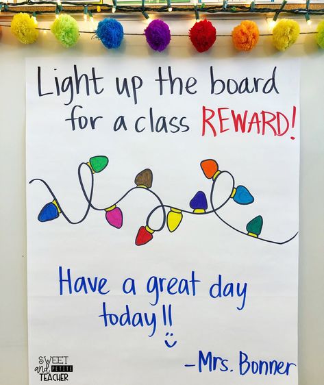 Display this on the board or anchor chart for your substitute to fill in while you’re away! Great behavior management tool! Christmas Classroom Ideas, Classroom Christmas Door, Door Decor Classroom, Classroom Christmas Activities, Classroom Incentives, Christmas Door Decor, Incentive Chart, Holiday Classroom, Classroom Christmas