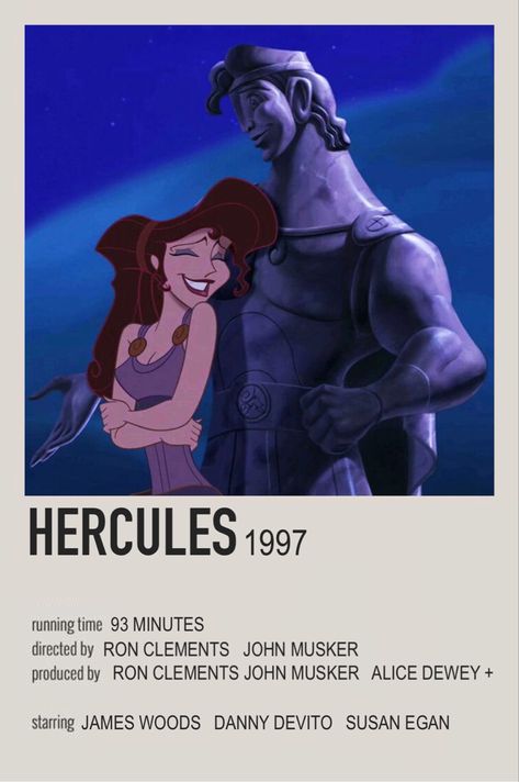 Disney's Hercules, Hercules Movie, Disney Movies List, Disney Cartoon Movies, Animated Movie Posters, Disney Movie Posters, Diy Girls, Iconic Movie Posters, Girly Movies