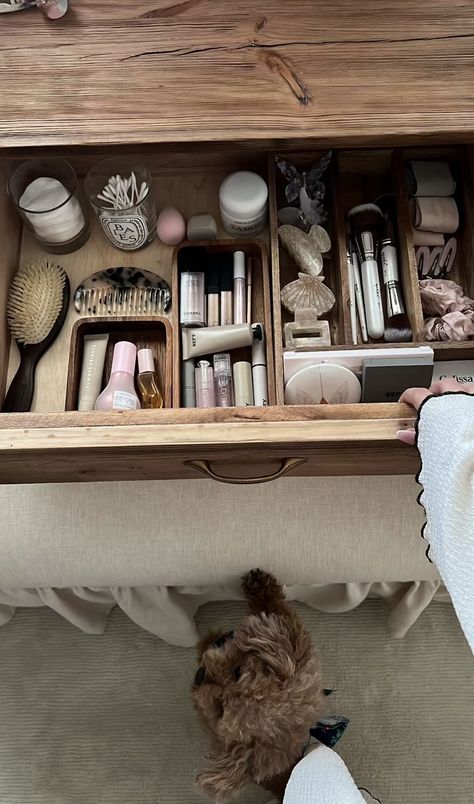 Makeup Dresser Organization, Organized Drawers, Girly Room, Room Inspiration Bedroom, Dream Rooms, Room Aesthetic, Dream Bedroom, Bedroom Inspo, Room Organization