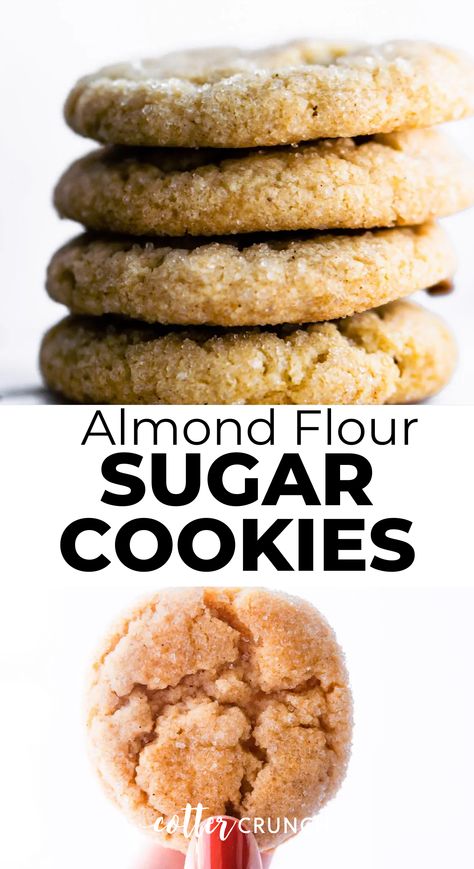 Simple Almond Flour Cookies, Simple Mills Sweet Thins Recipe, Almond Flour Cookies No Egg, Almond Flour Monk Fruit Cookies, Gluten Free Sour Cream Sugar Cookies, Soft Almond Flour Cookies, Gluten Free Sugar Cookies Almond Flour, Whole Food Cookie Recipes, Clean Sugar Cookie Recipe