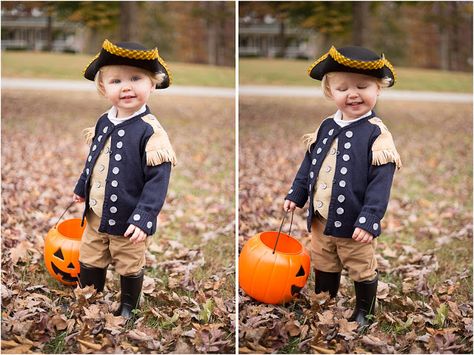 DIY George Washington Halloween costume | The McClanahan Chronicles George Washington Costume, Mason Jar Lantern, Army Costume, Solar Lights Diy, Solar Mason Jars, Mason Jar Lanterns, Diy Costumes Kids, Ben Franklin, Baby George