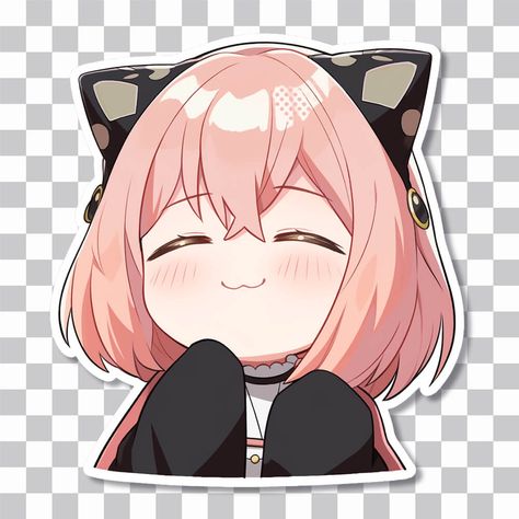 Cute Anya Forger, Anya Sticker, Japanese Emoji, Cute Anya, Anime Sticker, Png Free Download, Stickers Png, Happy Stickers, Stickers Aesthetic