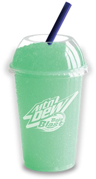 Mountain Dew Baja Blast Freeze courtesy of Taco Bell. Ohhhhh my goodness Baha Blast, Taco Bell Drinks, Baja Blast Freeze, Mountain Dew Baja Blast, Pomegranate Mojito, Summer Drinks Alcohol Recipes, Blueberry Milkshake, Baja Blast, Virgin Drinks