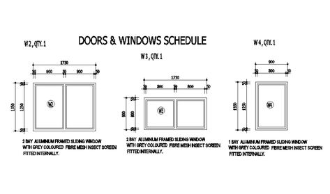 11x11m house plan of windows schedule are given in this Autocad drawing file. This is given for ground floor plan. Window Schedule Architecture, Schedule Of Doors And Windows, Door Schedule, Different Interior Design Styles, Door Plan, Window Drawing, Architecture Concept, Architecture Concept Drawings, Doors And Windows