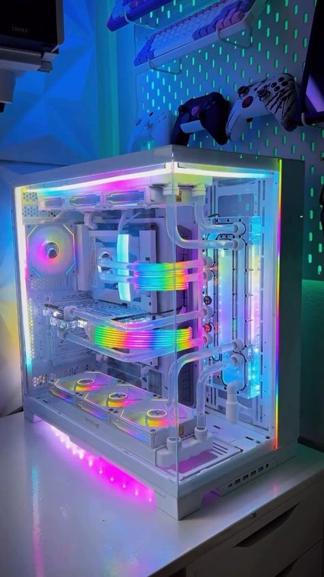 TechJumper | @i_respawn_irl || What a gorgeous gaming PC 😍🔥 That transition was clean 👀 Rate this gaming rig 1-10 👇 . . . Follow us @techjumper for… | Instagram Pc Builds, Pc Build, Pc Gamer, Gaming Pc, Follow Us, Gaming, Building, 10 Things, Quick Saves