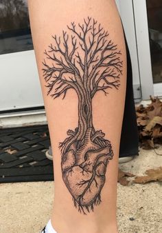 Heart Tree Tattoo, Tree Heart Tattoo, Tree Tattoo Forearm, 777 Tattoo, Roots Tattoo, Tattoo Heart, Tree Tattoo Designs, Disney Tattoo, Trendy Tattoo