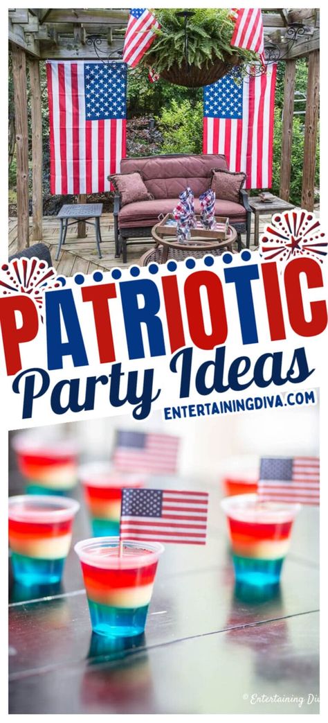 Celebrate Independence Day with style! Our list of easy and elegant 4th of July party ideas features outdoor party ideas, dessert ideas, and decoration ideas for the ultimate celebration. Stand out with creative July 4th party themes and entertaining ideas. Outdoor Party Ideas, 4th Of July Party Ideas, July 4th Party, Homemade Lemonade Recipes, Potluck Dinner, Easy Party Decorations, Independence Day Celebration, Patriotic Desserts, Mint Mojito