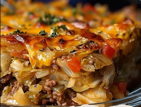 Stuffed Cabbage Recipes Ground Beef, Haluski With Ground Beef, Cabbage Bake Casseroles, Cabbage Potato Ground Beef Casserole, Cabbage And Minced Beef, Cheese Cabbage Casserole, Cabbage And Minced Meat, Cabbage Rice Ground Beef Casserole, Cabbage And Ground Beef Casserole