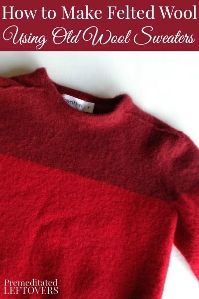 Felt Sweater Upcycle, How To Make Wool Felt, Felting From Old Sweaters, How To Felt Wool Fabric, Felting Wool Sweaters, Felting Old Wool Sweaters, Needle Felted Clothing Wool Sweaters, Washing Machine Felting, How To Felt Wool Sweaters