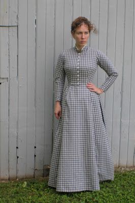 Romantic History: 2022 Appalachian Crafts, Housekeeping Dress, 1890s Dress, Truly Victorian, 1930's Dress, Interior Construction, 1880s Fashion, Victorian Corset, Bodice Pattern