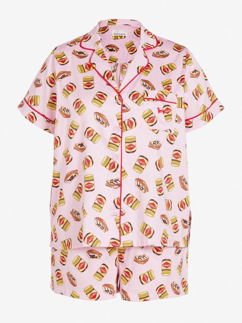 P.A. Plus Vegemite Shortie Pj Set Multi - Peter Alexander Online Peter Alexander Pajamas Silk, Peter Alexander Pajamas, Peter Alexander Pjs, Pjs Comfy, Trent Williams, Pajamas Aesthetic, Silk Pjs, Women Pyjamas, Dream Birthday