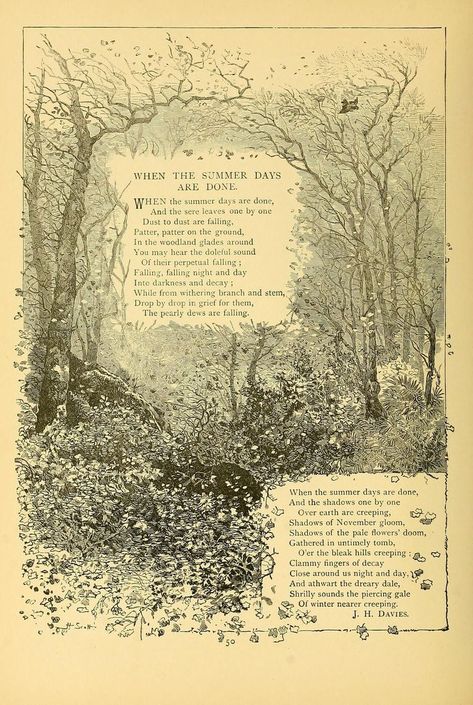 Gardening Wallpaper, Tools Tattoo, Wallpaper Garden, Tranquil Garden, English Poetry, Old Book Pages, Vintage Poster Art, Arte Fantasy, Ethereal Art