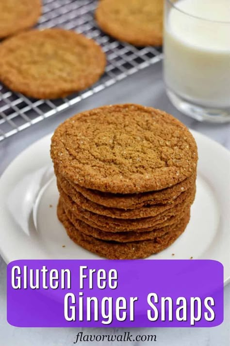 Gluten Free Ginger Snaps, Work Recipes, Monster Cookies Recipe, Gf Cookies, The Perfect Cookie, Gluten Free Flour Mix, Cookies Gluten Free, Gluten Free Cookie Recipes, Gluten Free Christmas