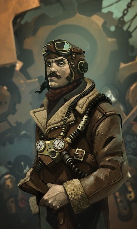 Space Steampunk, Steampunk Rpg, Ian Mcque, Steampunk Character, Steampunk Characters, Alternative History, Pilot Uniform, Steampunk Artwork, Steampunk Men