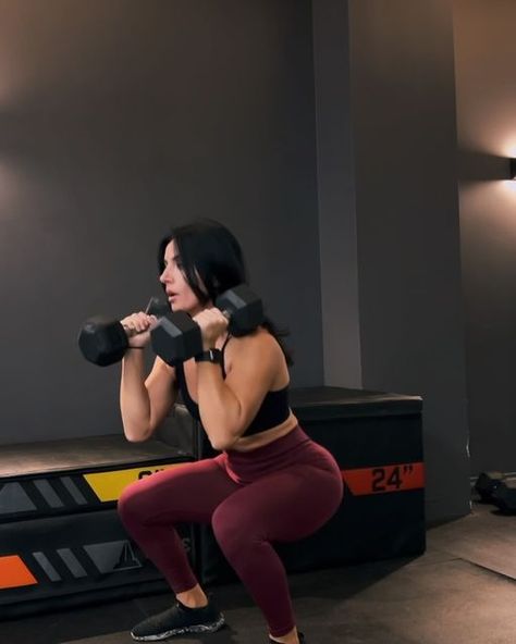 Lumi Palevic on Instagram: "Burner lower body workout- save and get ready for this killer leg workout using dumbbells only🔥  Grab medium to heavy DBs for that extra burn. Perform 3-4 rounds 8-12 reps  *front low squats walks *sumo deadlift  *kneeling to goblet squat stay on that 90 degree  squat *DB swings *fronts squats to heel raises *db pop squats  Outfit @womensbest   #instadaily #instaworkout #workout #dumbbells #dumbbellworkout #fitnessmotivation #mondayworkout #strong #liftweights #strengthtraining #instafit #exercise #abs #muscle" Pop Squats, Low Squats, Killer Leg Workouts, Sumo Deadlift, Monday Workout, Leg Workouts, Killer Legs, Goblet Squat, Front Squat