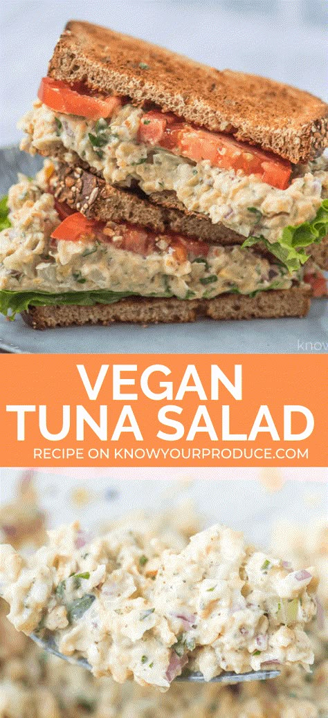 The Best Tuna Salad, Vegan Tuna Salad, Chickpea Salad Vegan, Best Tuna Salad Recipe, Vegan Tuna, Chickpea Recipes Roasted, Best Tuna Salad, Salad With Chickpeas, Chickpea Tuna Salad