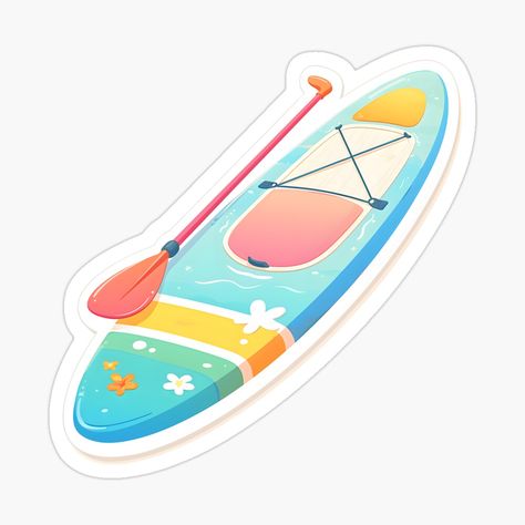 Get my art printed on awesome products. Support me at Redbubble #RBandME: https://www.redbubble.com/i/sticker/Paddle-Board-by-StickySparkle/160274668.EJUG5?asc=u Blue Stickers, Paddle Board, Sport Gym, Paddle Boarding, Cute Designs, Dad Hats, Sticker Design, Dates, Vinyl Sticker