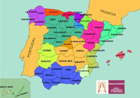 MAPAS DE ESPAÑA. FÍSICOS, POLÍTICOS Y MUDOS | JUGANDO Y APRENDIENDO Backpacking Spain, Map Of Spain, Spain Culture, Geography Map, Subway Map, Spanish Speaking Countries, College Board, Spain Holidays, Learn Spanish