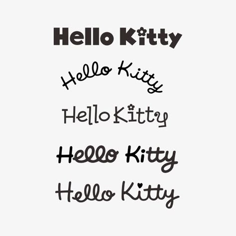 Hello Kitty Svg Vinyl Decals, Sanrio Font, Hello Kitty Logo Png, Hello Kitty Font, Pusheen Hello Kitty, Hello Kitty Text, Canva Aesthetic Font, Hello Kitty Ideas, Hello Kitty Logo