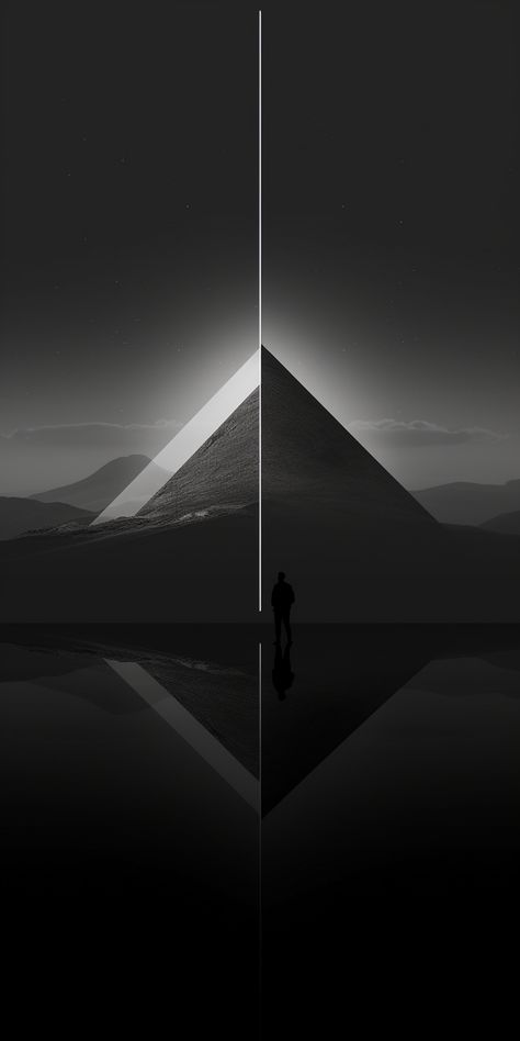 Black Pyramid Wallpaper, Black And White Iphone Wallpaper, Iphone Wallpaper Scenery, White Iphone Wallpaper, Mkbhd Wallpapers, Black And White Wallpaper Iphone, Supreme Iphone Wallpaper, Apple Iphone Wallpaper Hd, Phone Photo Editing